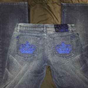 Rock & Republic Blue Stitch Jeans 28